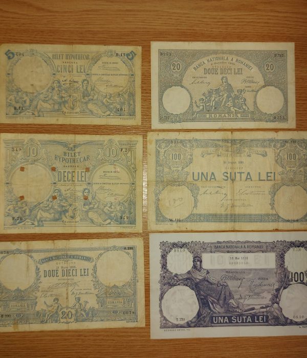 Bancnote vechi, colecționar, piese deținute.