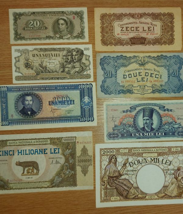 Bancnote vechi, colecționar, piese deținute.